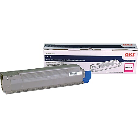 Oki Toner Cartridge - LED - 8000 Pages - Magenta - 1 Each