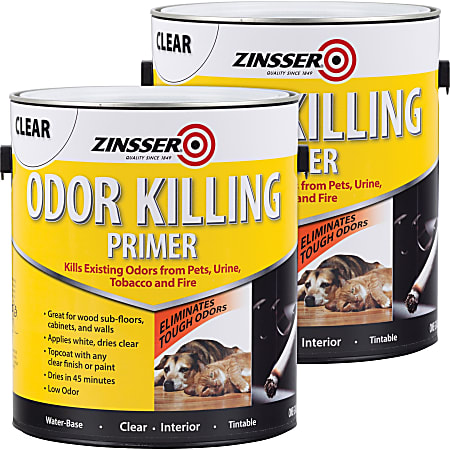 Rust-Oleum Odor Killing Primer - Liquid - 128 fl oz (4 quart) - 2 / Carton - Clear