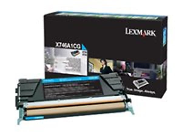 Lexmark - Cyan - original - toner cartridge LRP - TAA Compliant - for Lexmark X746de, X748de, X748dte