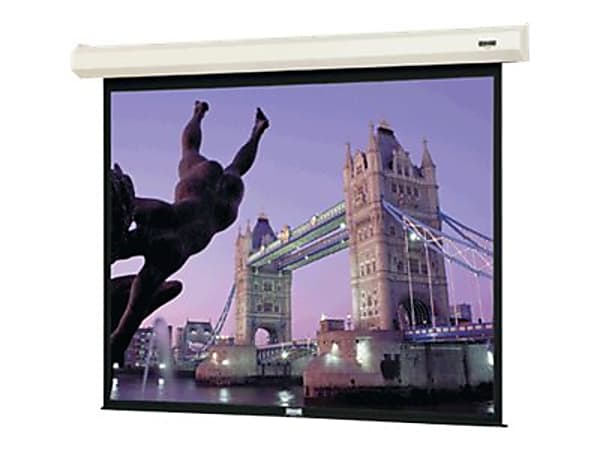 Da-Lite Cosmopolitan Electrol Wide Format - Projection screen - ceiling mountable, wall mountable - motorized - 120 V - 130" (129.9 in) - 16:10 - High Contrast Matte White - white powder coat