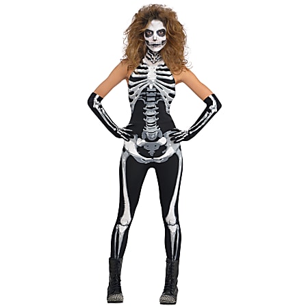 Amscan Bone-A-Fied Babe Women's Halloween Costume, Small