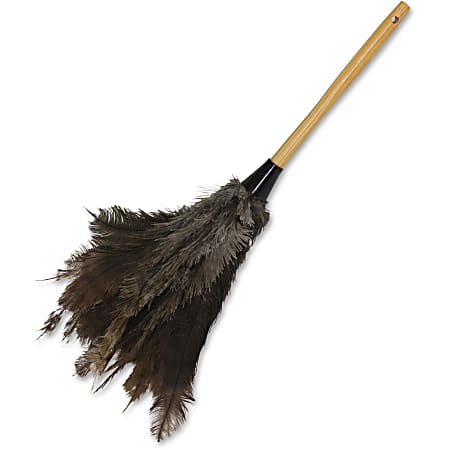 Impact Economy Ostrich Feather Duster - 23" Overall Length - 1 Each - Brown, Gray