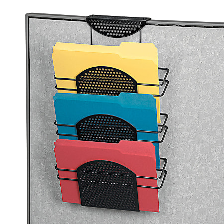 Fellowes® Perf-ect Partition™ Triple File Pocket, Black