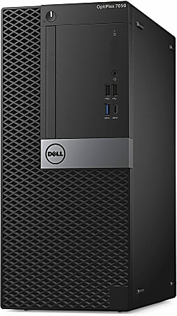 Dell™ Optiplex 7050 Tower Refurbished Desktop PC, Intel® Core™ i5, 16GB Memory, 512GB Solid State Drive, Windows® 10 Pro