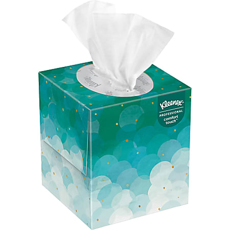 Kleenex® Professional Naturals Boutique Facial Tissue Cube, 90 Sheets Per Box, Case of 36 Boxes, 21270CT