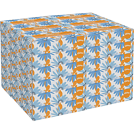 Kimberly-Clark Signals Facial Tissue, 8 2/5" x 8 3/5", 100 Per Box, 36 Boxes, White
