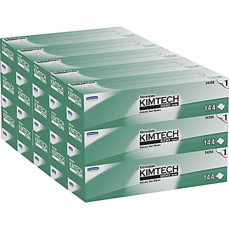 Kimtech Science Kimwipes Delicate Task Wipers - Pop-Up Box - 1 Ply - 11.22" x 12.30" - White - Light Duty, Anti-static - For Laboratory, Lens - 100 Per Box - 15 / Carton