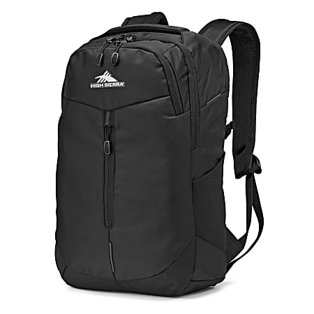 High Sierra Swerve Pro Backpack With 17" Laptop Pocket, Black