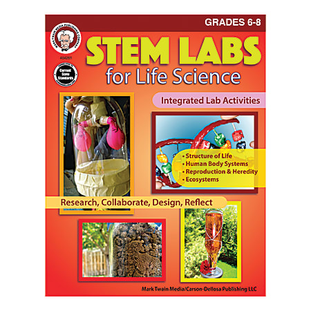 Mark Twain Media STEM Labs for Life Science, Grades 6-8