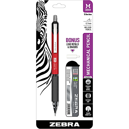 2.0mm 2 Graphite Lead Zebra Zensations Mechanical Pencils 12-Count