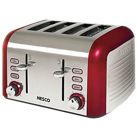 Nesco Four Slice Toaster - (Red)