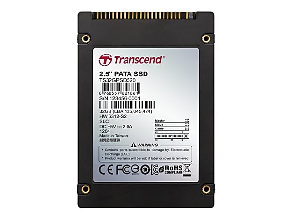 Transcend 2 GB Solid State Drive - 2.5" Internal - IDE - IDE