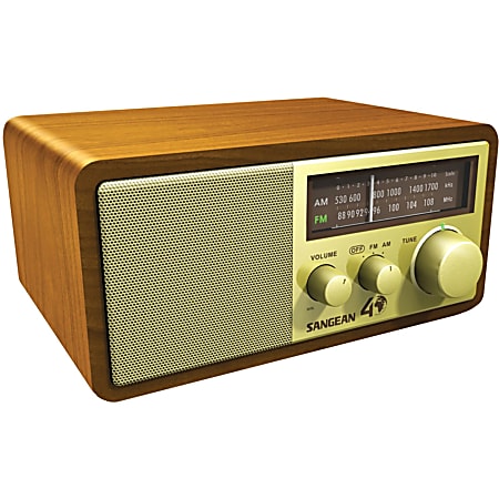 Sangean FM / AM Analog Wooden Cabinet Receiver - Headphone