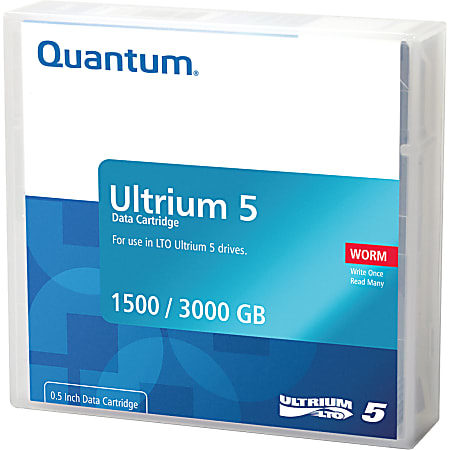Quantum MR-L5MQN-02 WORM Data Cartridge - LTO-5 - WORM - 1.50 TB (Native) / 3 TB (Compressed)