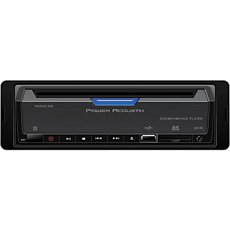 Power Acoustik PADVD-390 Car DVD Player - Single DIN - DVD Video, MPEG-4, DivX, XviD - SD, MultiMediaCard (MMC) - USB - Auxiliary Input - In-dash