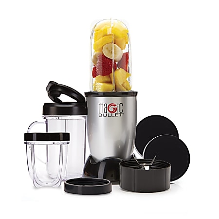 Magic Bullet 18 oz. Single Speed Silver Jar Blender with Recipe Book  MBR-1101 - The Home Depot