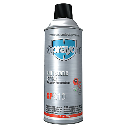 Sprayon® Anti-Static Spray, 11.5 Oz, Pack Of 12 Cans