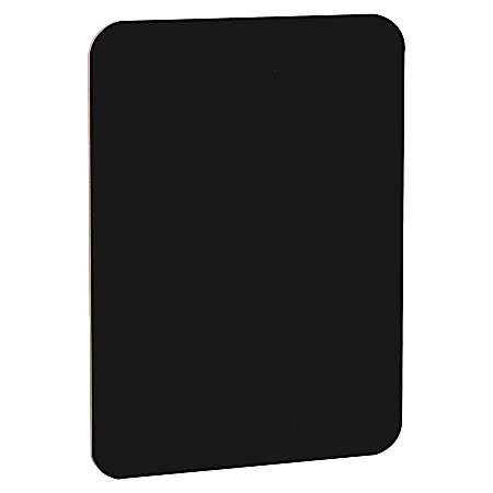Flipside Black Dry-Erase Board, 9" x 12", Black