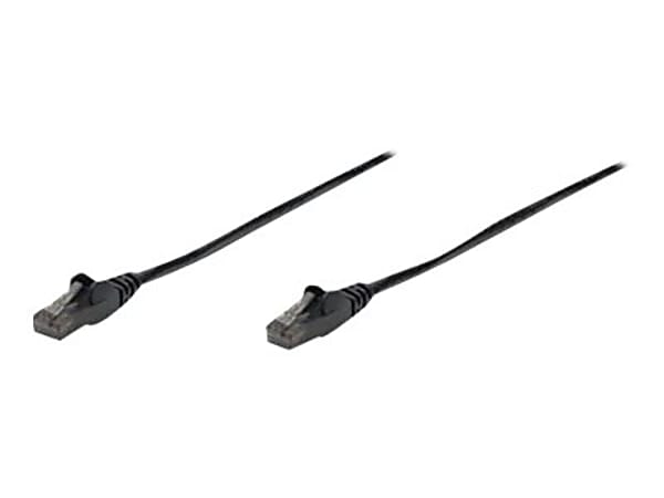 Intellinet Network Patch Cable, Cat6, 7.5m, Black, CCA, U/UTP, PVC, RJ45, Gold Plated Contacts, Snagless, Booted, Lifetime Warranty, Polybag