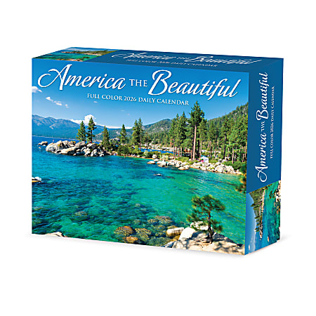 2026 Willow Creek Press Page-A-Day Daily Desk Calendar, 6-1/4" x 5-1/2", America the Beautiful, January To December, 53898