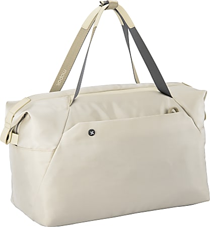Mopak Weekender Duffel Bag With 14” Laptop Pocket, 13”H x 18-15/16”W x 9-1/4”D, Natural