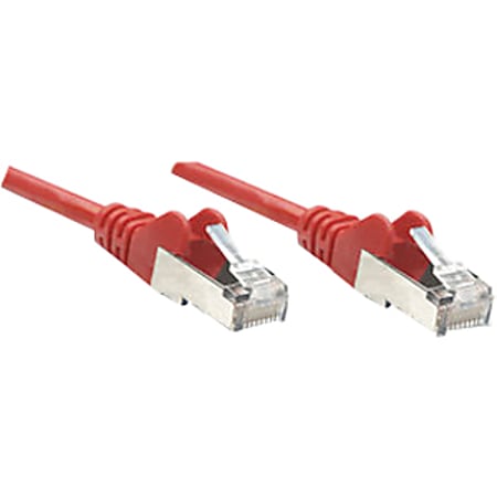 Intellinet Network Solutions Cat6 UTP Network Patch Cable, 25 ft (7.5 m), Red - RJ45 Male / RJ45 Male