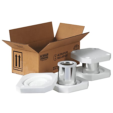 Office Depot® Brand Foam Hazmat Shipper Kit, 10 1/4"L x 5 1/8"W x 6 3/16"H, Kraft
