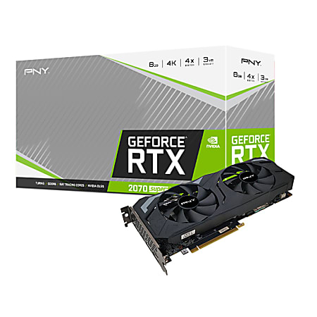 PNY GeForce RTX 2070 SUPER 8GB Graphics Card, Dual Fan, VCG20708SDF2MPB
