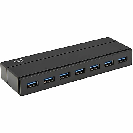 Eaton Tripp Lite Series 7-Port USB 3.x (5Gbps) Hub with 1.5A Charging - USB - External - 8 USB Port(s) - 7 USB 3.0 Port(s)