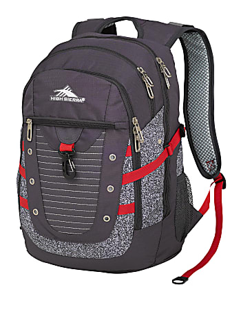 High Sierra Swoop Backpack With 17 Laptop Pocket Silver - Office Depot