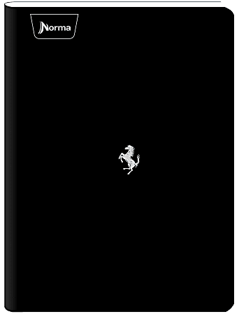 Norma Notebook, College Rule, 7-1/2" x 9-3/4", 100 Sheets, Ferrari, Total Qty 1