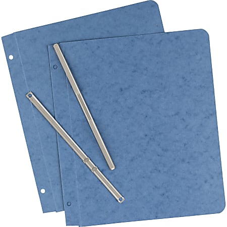 Dark Blue Pack of 10 Office Depot Brand Panel and Border Report Covers with Fasteners 