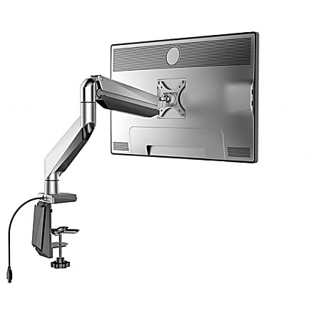 Loctek D7L Monitor Mount, 21"H x 23.5"W x 23.5"D, Silver