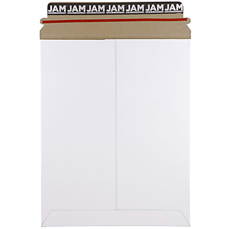 JAM Paper® Photo Mailer Envelopes, 9-3/4" x 12-1/4", White, Pack Of 6 Envelopes