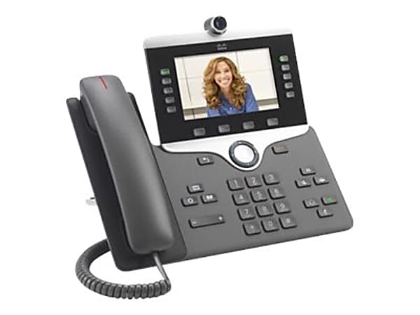 Cisco 8845 IP Phone - Corded/Cordless - Corded - Bluetooth - Wall Mountable - Charcoal - 5x Total Line  - CP-8845-K9
