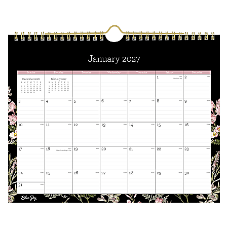 2027 Blue Sky Nevaeh Monthly Wall Calendar, 11x8.75, 0%, Nevaeh, Jan–Dec, RY27