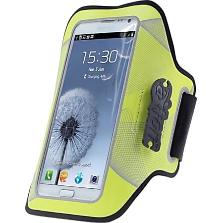 The Joy Factory aXtion Night Run DWX104 Carrying Case (Armband) for iPhone, Smartphone, Credit Card, ID Card, Key - Yellow