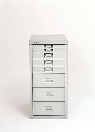 Bisley 15 D Vertical 5 Drawer File Cabinet White - Office Depot