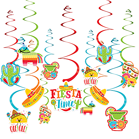 Amscan Cinco de Mayo Fiesta Swirls Decorating Kit,