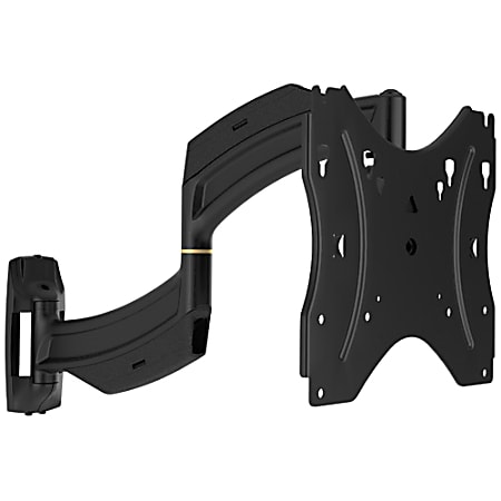 Chief Thinstall 18" Extension Monitor Arm Wall Mount - For Displays 10-40" - Black - 10" to 32" Screen Support - 35 lb Load Capacity