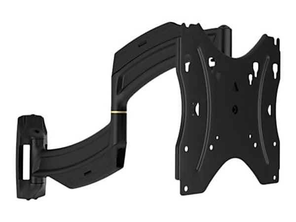 Chief Thinstall 18" Extension Single Arm Wall Mount - For Displays 10-40" - Black - Mounting kit (tilt wall mount, dual swing arm) - Low Profile Mount - for flat panel - black - screen size: 10"-40" - wall-mountable