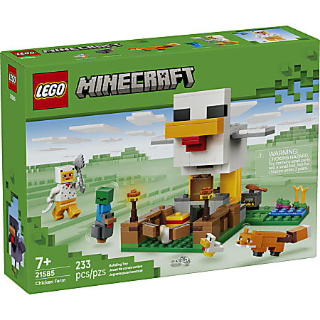 LEGO® Minecraft® Chicken Farm Building Blocks Set, Total Qty 1