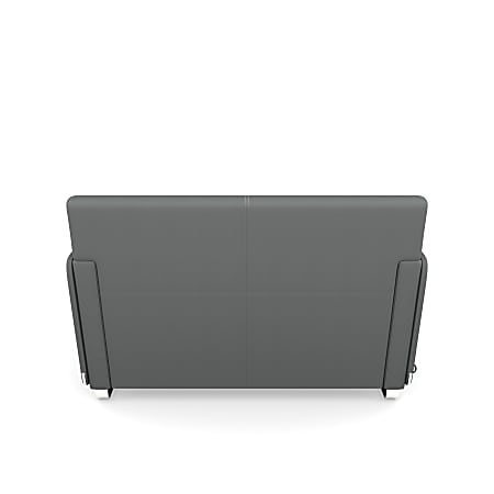 OFM Morph Series Soft Seating Sofa Slate GrayChrome Office Depot