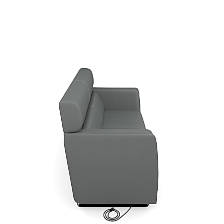 OFM Morph Series Soft Seating Sofa Slate GrayChrome Office Depot