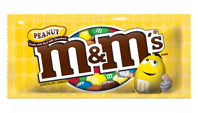 M&M's® Peanut Chocolate Candies, 1.74 Oz