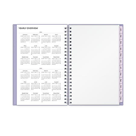 2024 Blue Sky Leeya WeeklyMonthly Planning Calendar 5 x 8 Lavender