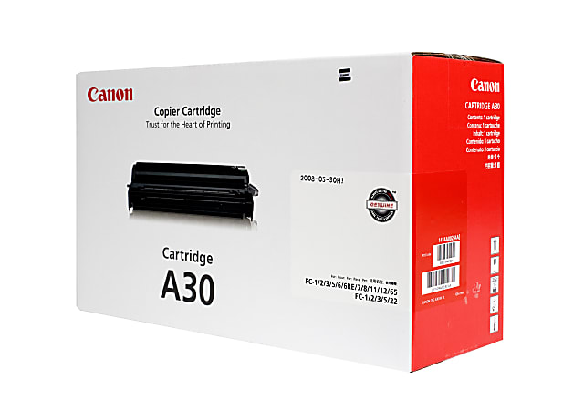 Canon® A30 Black Toner Cartridge, 1474A002AA