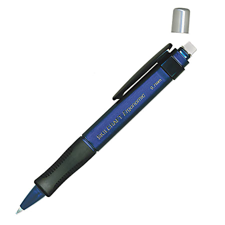 SKILCRAFT® Ergonomic Mechanical Pencils, 0.7 mm, Royal Blue Barrel, Pack Of 6 (AbilityOne 7520-01-451-2270)