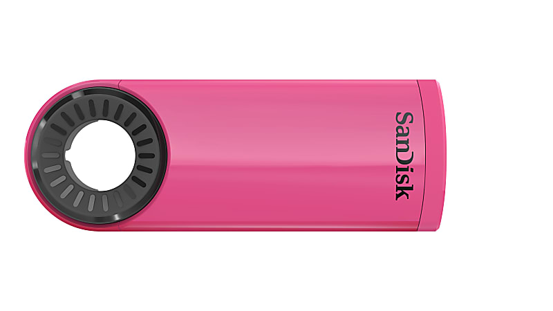 SanDisk Cruzer Dial™ USB 2.0 Flash Drive, 32GB, Pink