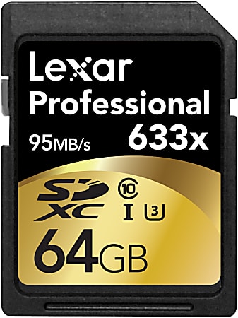 Lexar® Secure Digital Extended Capacity (SDXC™) UHS-I Memory Card, 64GB